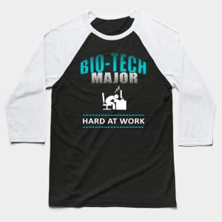 Bio-Tech College Major Funny Design Baseball T-Shirt